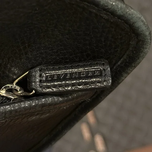 Levenger Black Leather Business Tote Notebook Briefcase Bag Documents Shoulder - Picture 6 of 11